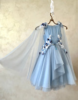 BLUE VIOLET FLOWER dress