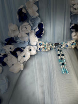 BLUE VIOLET FLOWER dress