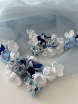 BLUE VIOLET FLOWER dress