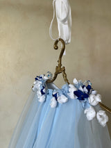 BLUE VIOLET FLOWER dress