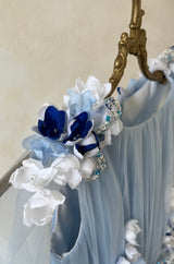 BLUE VIOLET FLOWER dress