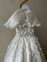 IVORY MIKADO SILK DRESS