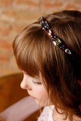 PINK PEONY HAIR RIBBON