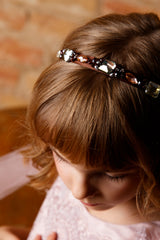 PINK PEONY HAIR RIBBON