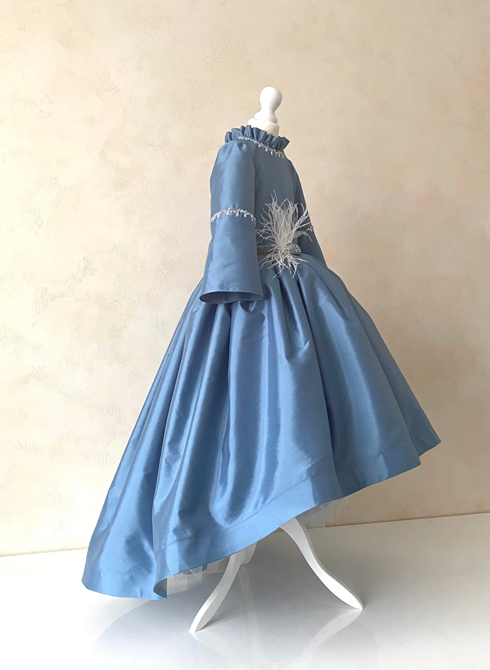 swan princess dress – Pure Magic US SIZE:US2 embroidered crystals and an color:khaki Women's Juarez A-line Boat